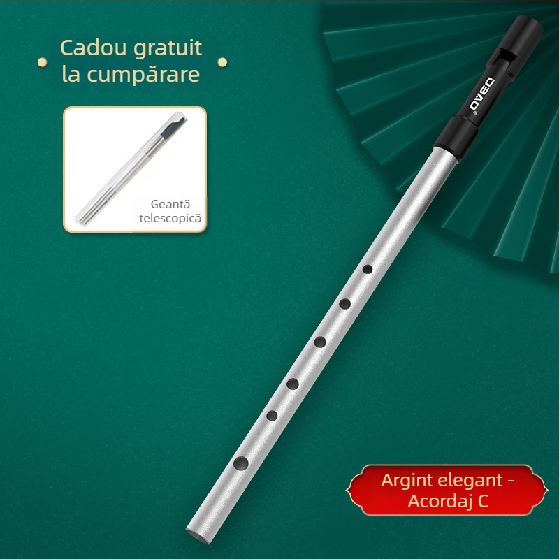 Fluier irlandez DBAO, ton C/D, șase găuri, pentru elevi
