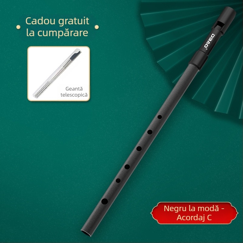Fluier irlandez DBAO, ton C/D, șase găuri, pentru elevi