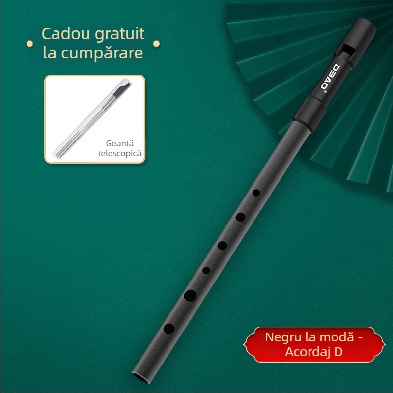 Fluier irlandez DBAO, ton C/D, șase găuri, pentru elevi