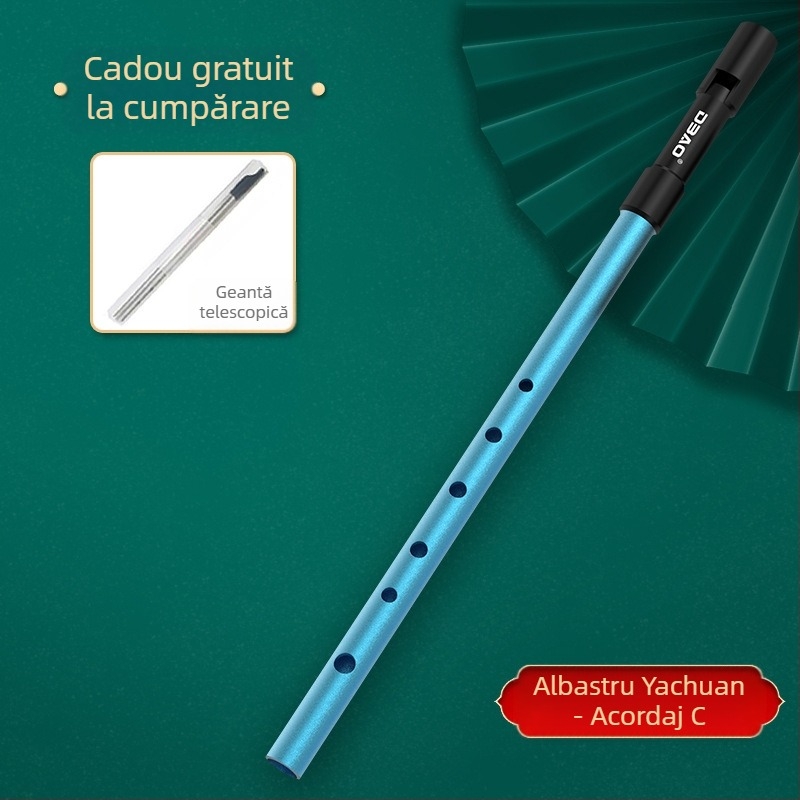 Fluier irlandez DBAO, ton C/D, șase găuri, pentru elevi