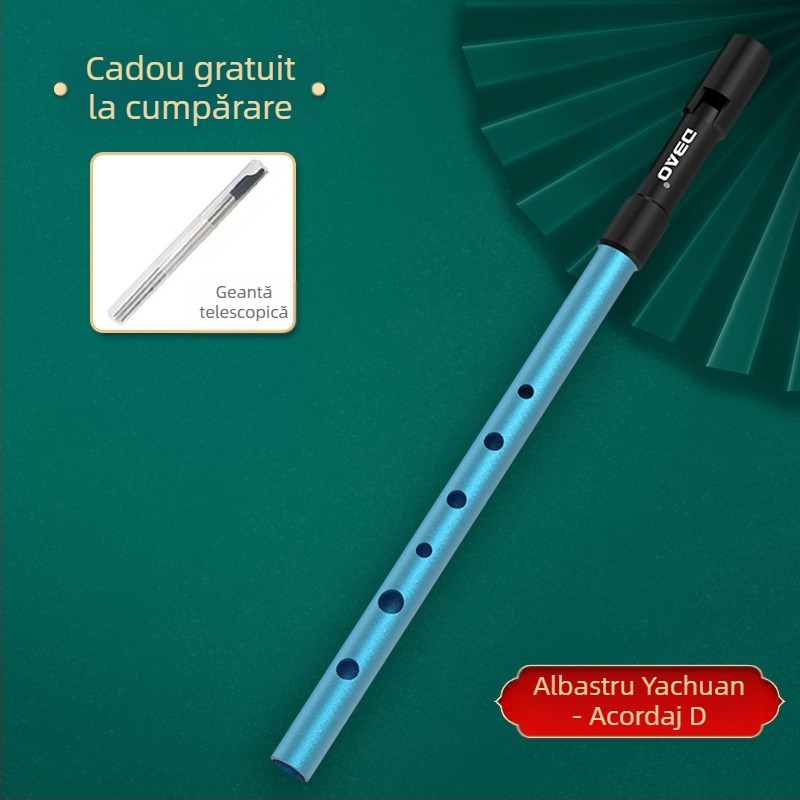 Fluier irlandez DBAO, ton C/D, șase găuri, pentru elevi