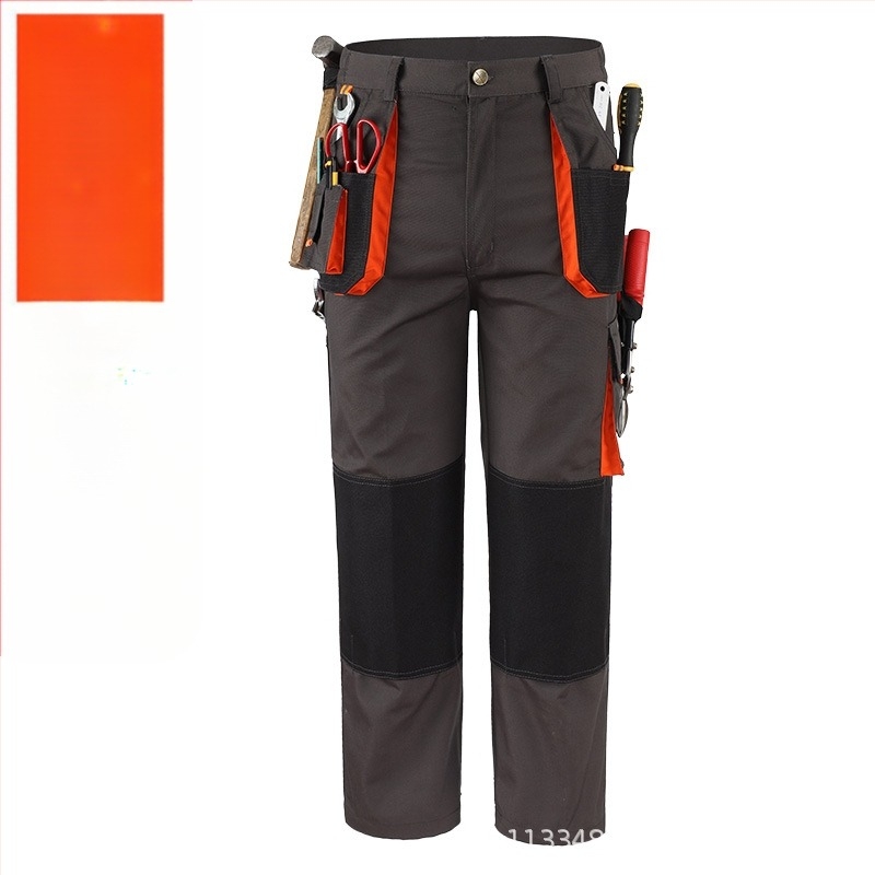 Pantaloni de lucru din pânză cu buzunare multiple, amestec de bumbac, rezistenți la uzură, anti-pliuri, absorbția umezelii