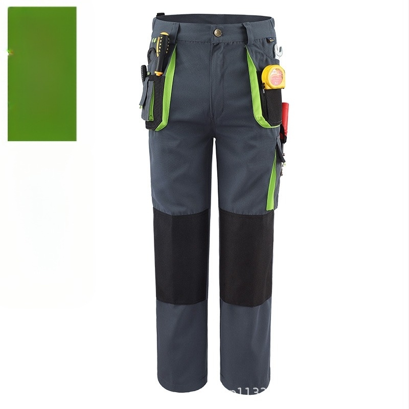 Pantaloni de lucru din pânză cu buzunare multiple, amestec de bumbac, rezistenți la uzură, anti-pliuri, absorbția umezelii