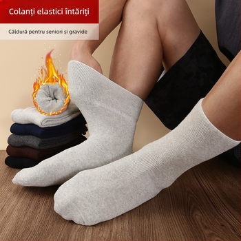 Șosete casual din bumbac, unisex, lungime medie, pentru iarnă și toamnă, conținut 70–80% bumbac