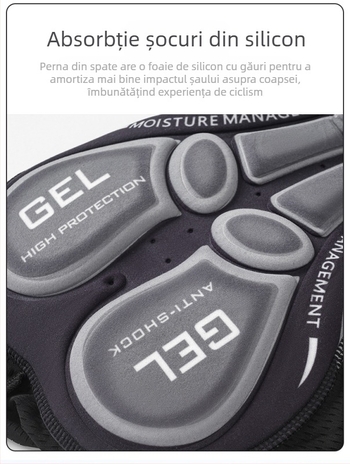 Șorturi de ciclism pentru mountain bike cu pernă din silicon, respirante (Vară; Unisex; Pentru ciclism)