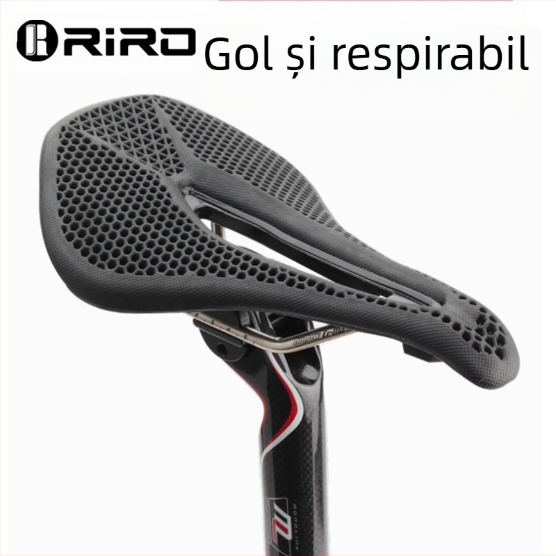 Șa de bicicletă RIRO, model RIRO; material: fibră de nailon EPU cu arc din oțel; potrivit pentru biciclete de munte.