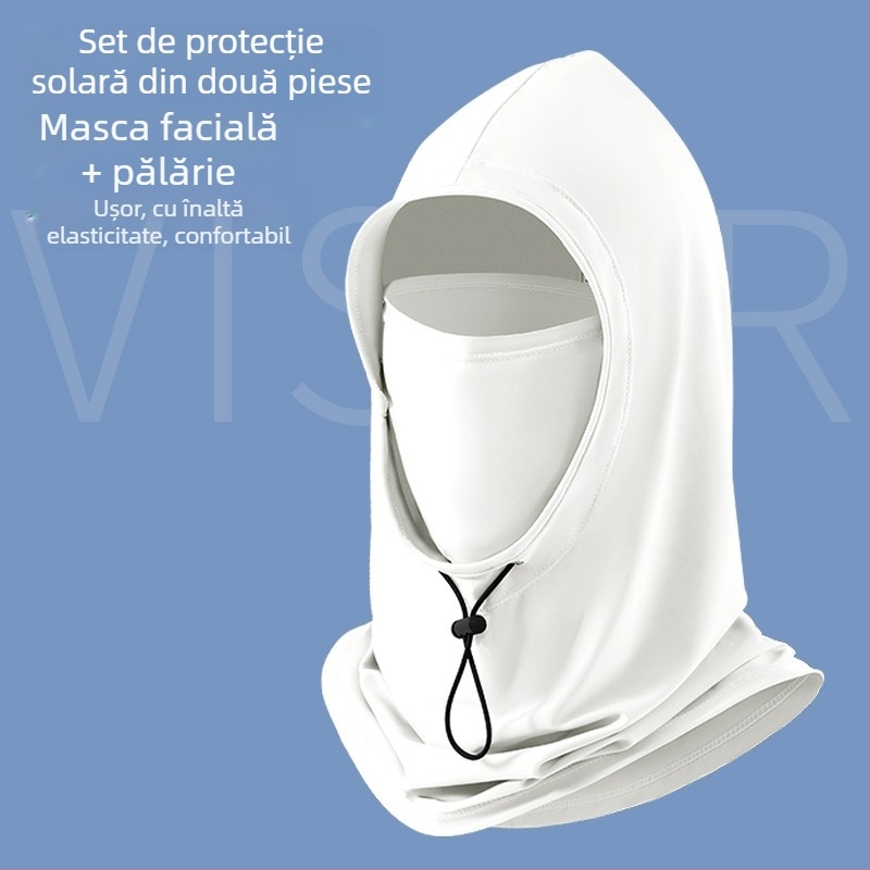 Mască cu glugă din nylon, protecție solară, unisex, pentru primăvară-vară