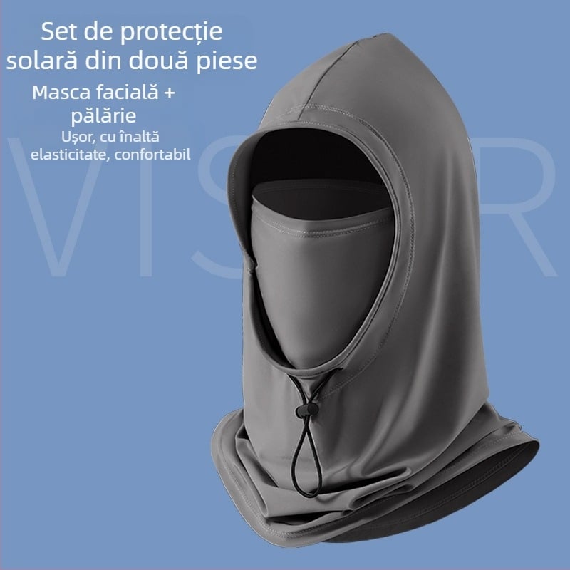 Mască cu glugă din nylon, protecție solară, unisex, pentru primăvară-vară