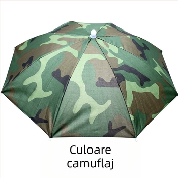 Pălărie umbrelă din poliester 170T, 8 arce din fier, deschidere manuală, imprimare logo, personalizare disponibilă