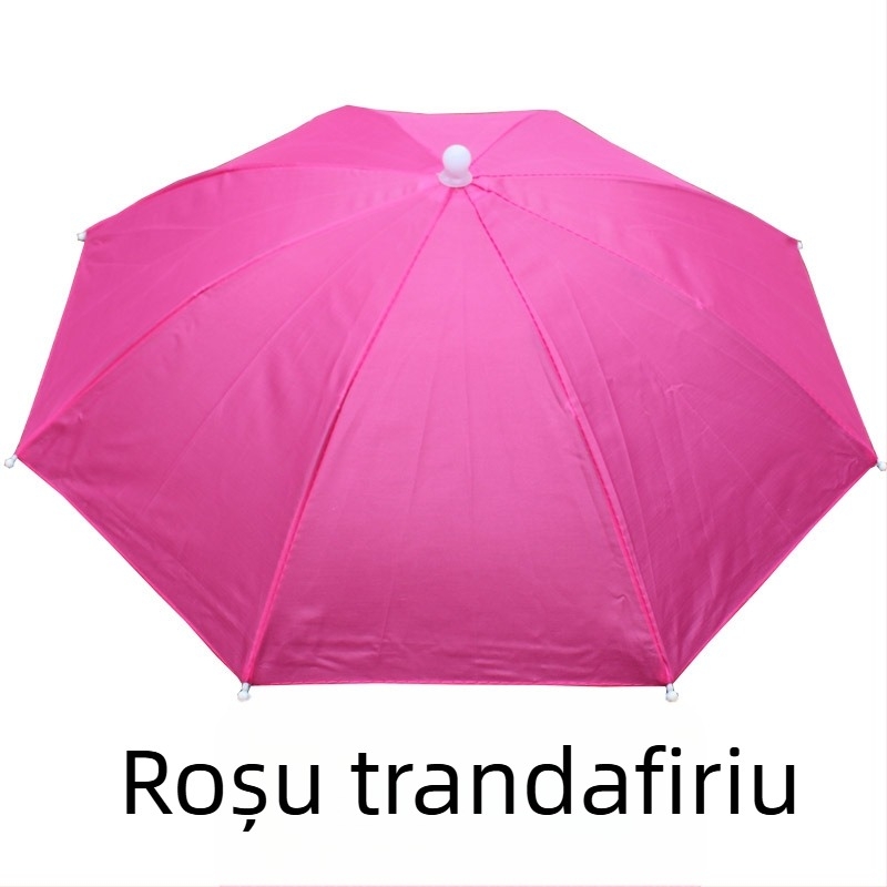 Pălărie umbrelă din poliester 170T, 8 arce din fier, deschidere manuală, imprimare logo, personalizare disponibilă