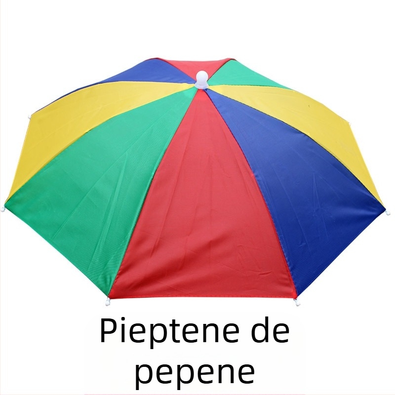 Pălărie umbrelă din poliester 170T, 8 arce din fier, deschidere manuală, imprimare logo, personalizare disponibilă