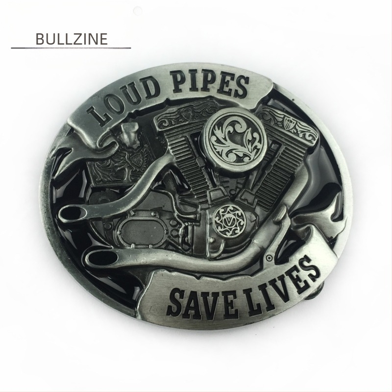 BULLZINE cataramă de curea din aliaj de zinc – stil vestern cowboy, cataramă netedă – vara 2020, placare cu tin antic