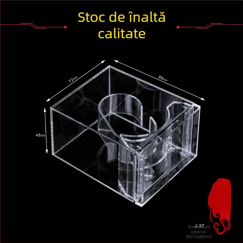 Cutie de afișare pentru ceasuri din plastic PS transparent cu capac, model J-37, marcă Youchuang Yipin; Material: PS; Tip ambalare: Packing Box; Tip furnizare: Customizable
