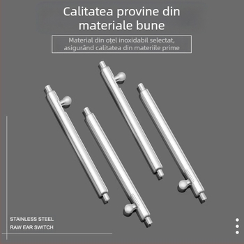 Pin prindere pentru Curea de Ceas — oțel inoxidabil, profil rotund, eliberare rapidă