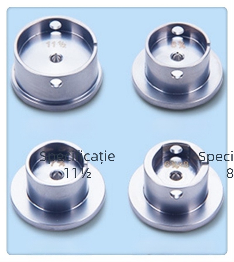 Mașină de alimentare cu patru ace pentru masă – structură metalică, set de 10 piese, pentru uz casnic, include 4 suporturi de nucleu din oțel și 4 duze din oțel