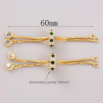 Lanț de extindere pentru bijuterii DIY pentru colier cu perle – cupru, placare electrolitică, design original, model retro