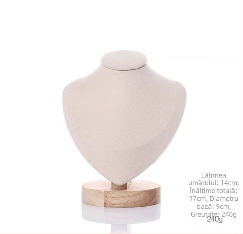 Suport pentru coliere - model monobloc, lemn masiv, afișaj vertical, brand Year of Prayer
