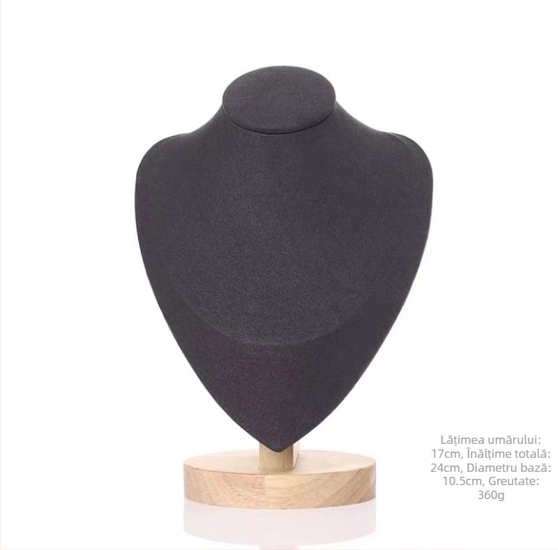 Suport pentru coliere - model monobloc, lemn masiv, afișaj vertical, brand Year of Prayer