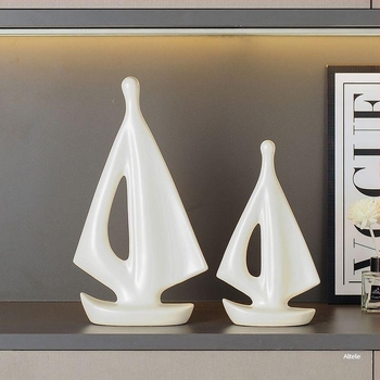 Ornament ceramic cu velier, stil simplu și modern, finisaj electroplacat, cadou de ziua de naștere pentru un coleg de clasă