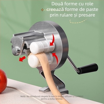 Mașină manuală de paste Chef, aliaj de aluminiu, pentru forme DIY, posibil etichetare privată