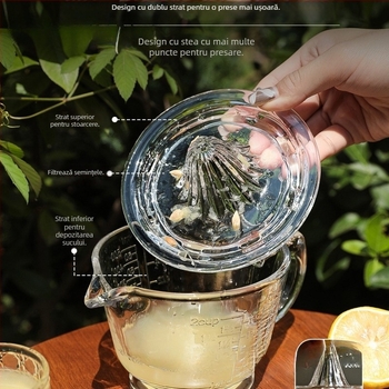 Storcător manual pentru fructe și citrice – fără curent electric, scop general, material: floare de mătase