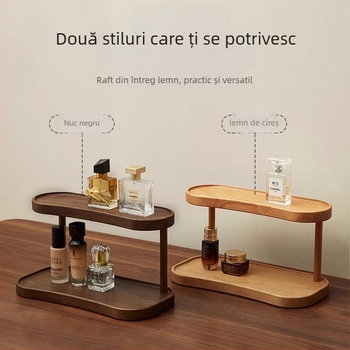 Cutie de depozitare pentru cosmetice – lemn, stil japonez, suport de birou pentru parfumuri și rujuri, Yiwu, Zhejiang, primăvara 2025