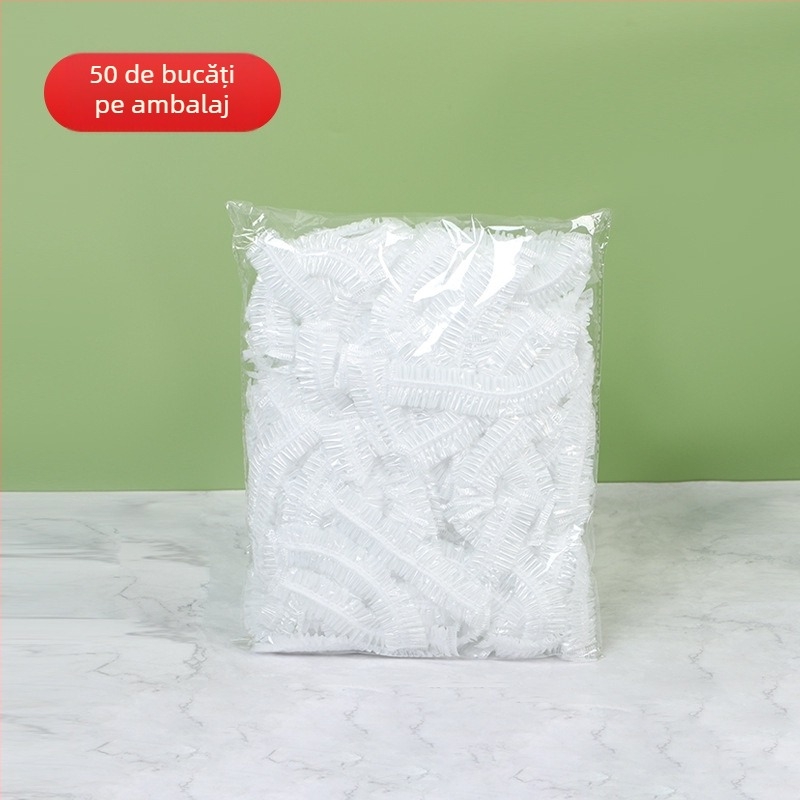 Capac de bol elastic din PE, cu suport pentru folie de plastic, pentru păstrarea resturilor — 1 buc., utilizare casnică