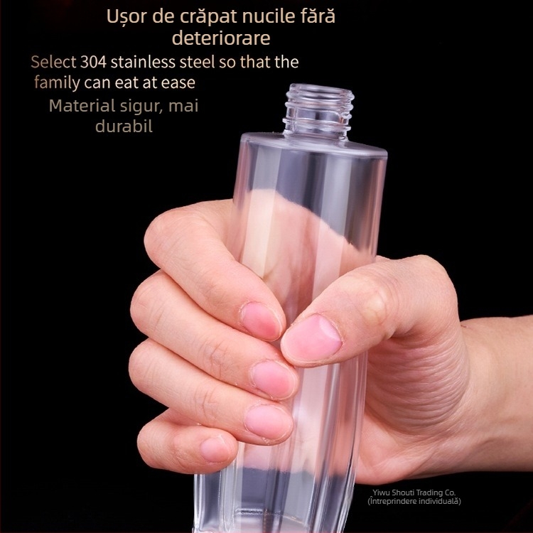 Sticluță spray pentru ulei, sticlă presurizată, pentru uleiuri alimentare, pulverizator cu deschidere-închidere automată