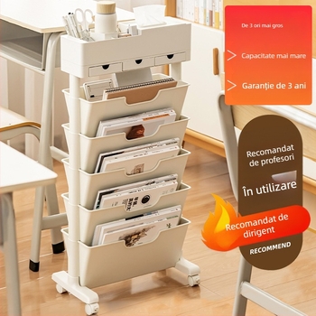 Raft de depozitare mobil pentru birou — plastic, 5 kg, Model Desk storage, 1 bucată