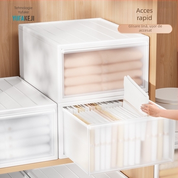 Cutie de depozitare mată pentru lenjerie și șosete, 20–30 L, plastic PP, rezistentă la praf, modele 3021–3024