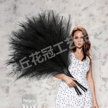 Corolla floare din satin, trestie – plantă artificială, Cod 22293522741