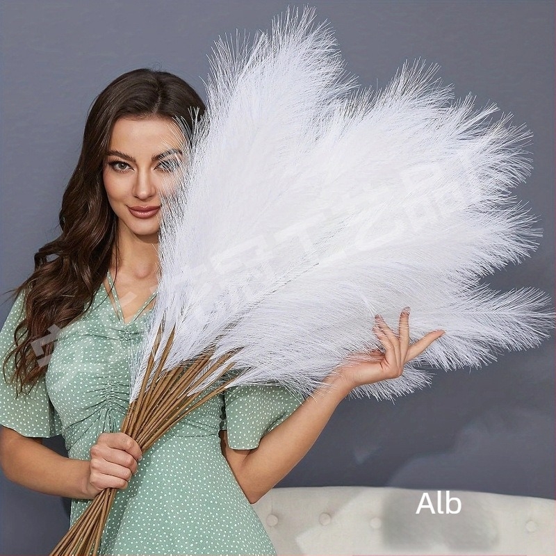 Corolla floare din satin, trestie – plantă artificială, Cod 22293522741