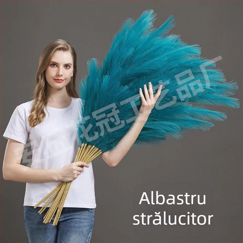 Corolla floare din satin, trestie – plantă artificială, Cod 22293522741