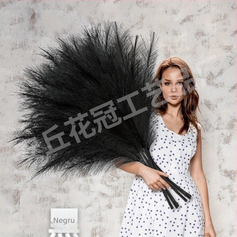 Corolla floare din satin, trestie – plantă artificială, Cod 22293522741