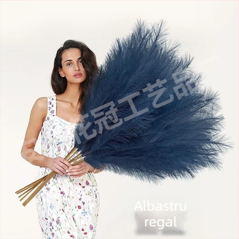 Corolla floare din satin, trestie – plantă artificială, Cod 22293522741