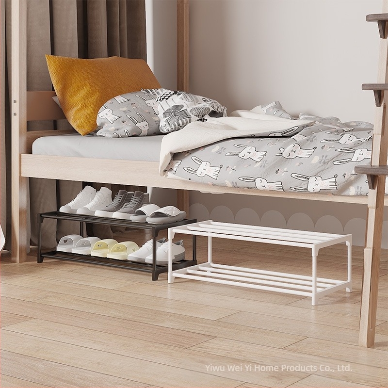 A6L Raft de pantofi sub pat - spațiu economisire, 2-3 etaje de depozitare, plastic + conductă din oțel, stil modern, model CX