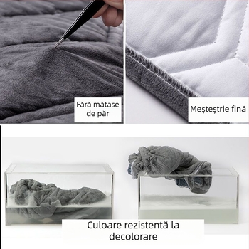 Husă pentru tăblia patului din flanel moale, stil modern minimalist, protecție împotriva prafului.