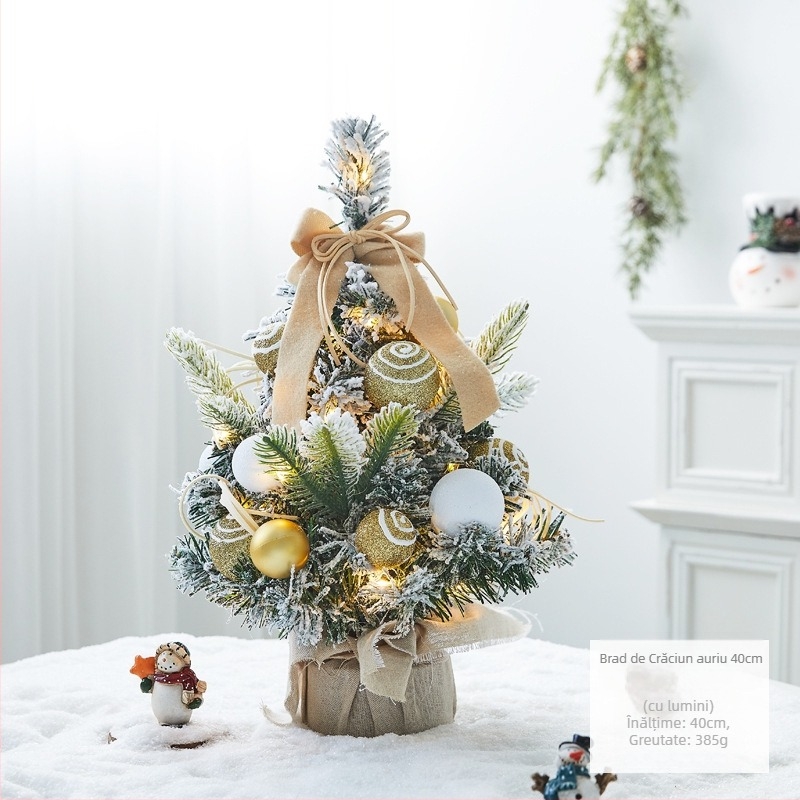 Ornament pentru brad de birou — PVC material, marca Chinese Gift, IP neautorizat, decor pentru birou