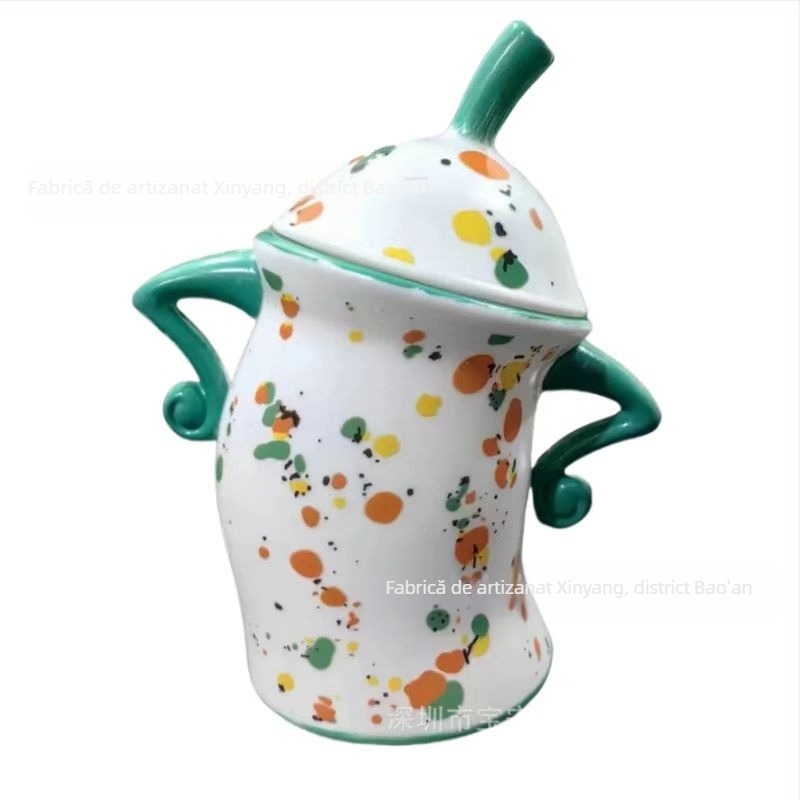 Borcan plastic PS, stil desenat, marcă Other