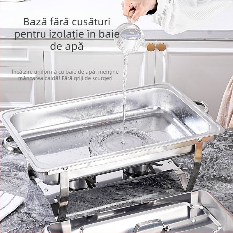 Aragaz bufet pliabil din oțel inoxidabil pentru hoteluri (Material: oțel inoxidabil; Destinații: hoteluri/restaurante/cantine; Stil: modern simplu; Personalizare: disponibilă; Lucrat manual: Nu)
