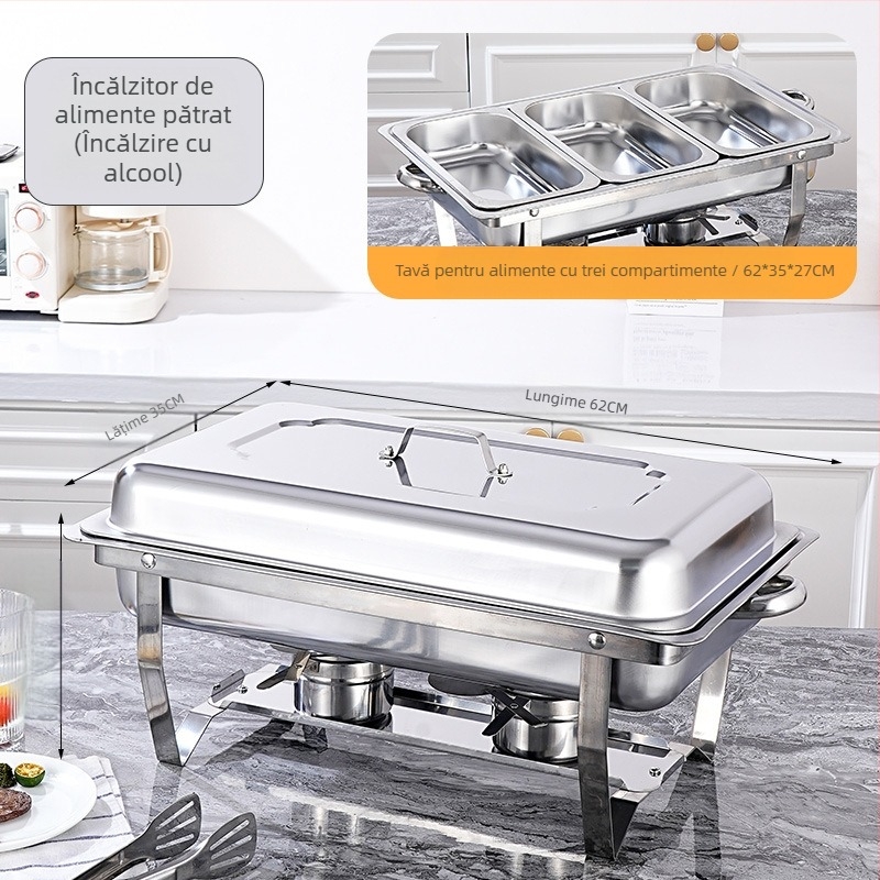 Aragaz bufet pliabil din oțel inoxidabil pentru hoteluri (Material: oțel inoxidabil; Destinații: hoteluri/restaurante/cantine; Stil: modern simplu; Personalizare: disponibilă; Lucrat manual: Nu)