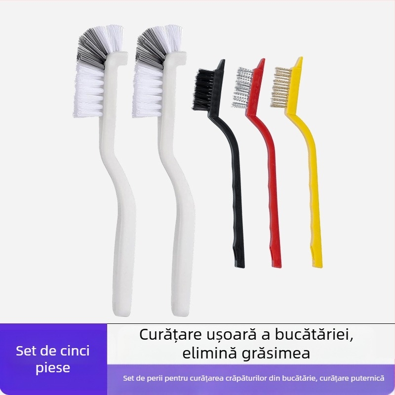 Lijie Set perii de curățare - Perii de bucătărie cu mâner lung pentru căni, goluri și plită (din plastic, lansat în iarna 2017)