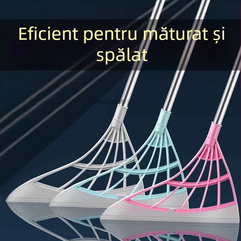 Mătură din plastic și oțel inoxidabil, origine Zhejiang; greutate 129; lansare 2022.