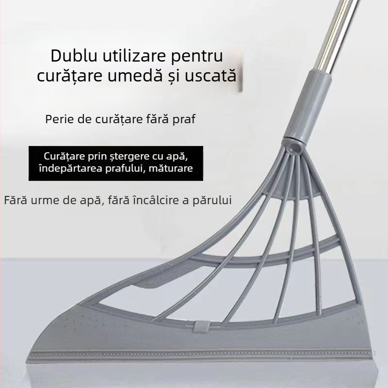 Mătură din plastic și oțel inoxidabil, origine Zhejiang; greutate 129; lansare 2022.