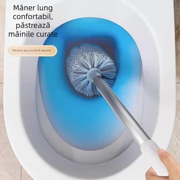 Perie de toaletă, montaj pe perete, fără găuri, cu bază de scurgere, pentru uz casnic