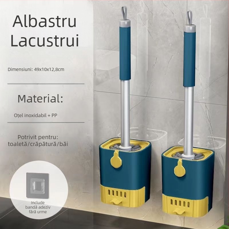 Perie de toaletă, montaj pe perete, fără găuri, cu bază de scurgere, pentru uz casnic