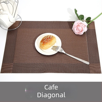 Suport de masă PVC în stil european modern minimalist, cu ramă diagonală dublă, impermeabil, rezistent la ulei, anti-arzire, izolație termică