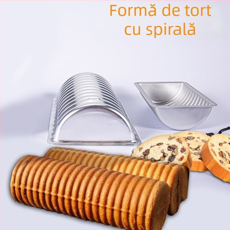 Formă de copt pentru pâine și prăjituri – anodizată, rezistentă la temperaturi înalte – pentru rulouri hot dog, carne de porc și cârnați