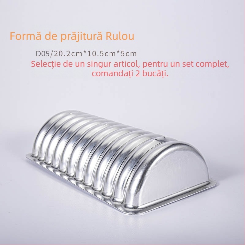 Formă de copt pentru pâine și prăjituri – anodizată, rezistentă la temperaturi înalte – pentru rulouri hot dog, carne de porc și cârnați