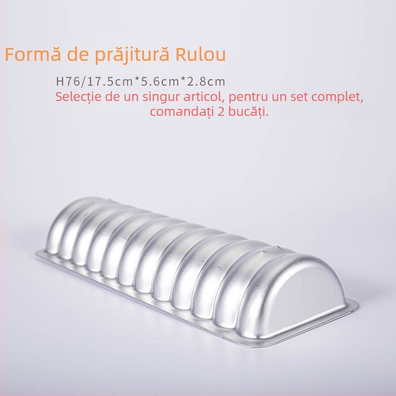 Formă de copt pentru pâine și prăjituri – anodizată, rezistentă la temperaturi înalte – pentru rulouri hot dog, carne de porc și cârnați